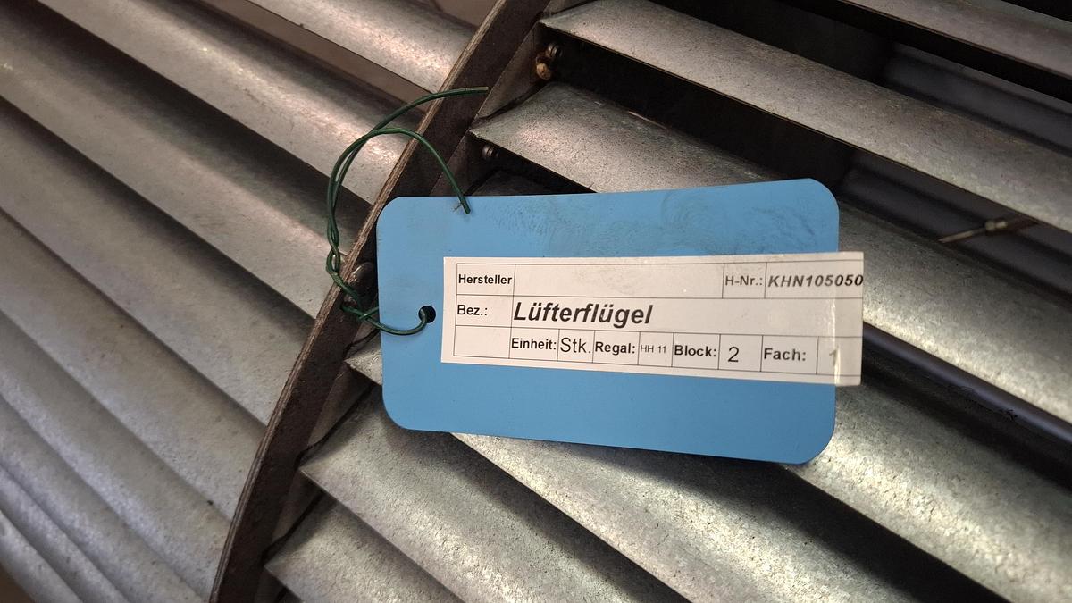 Gebraucht Lüfterflügel für Radialventilator, Flansch D785/D680, , gebraucht