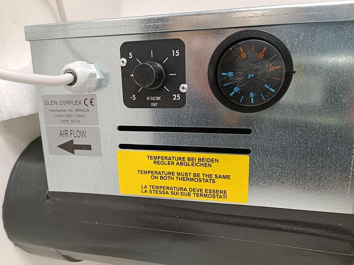 Gebraucht Vor- u. Nachheizregister, Luftheizelement, DN125, 371550, LHE 125 IS, Dimplex, neu