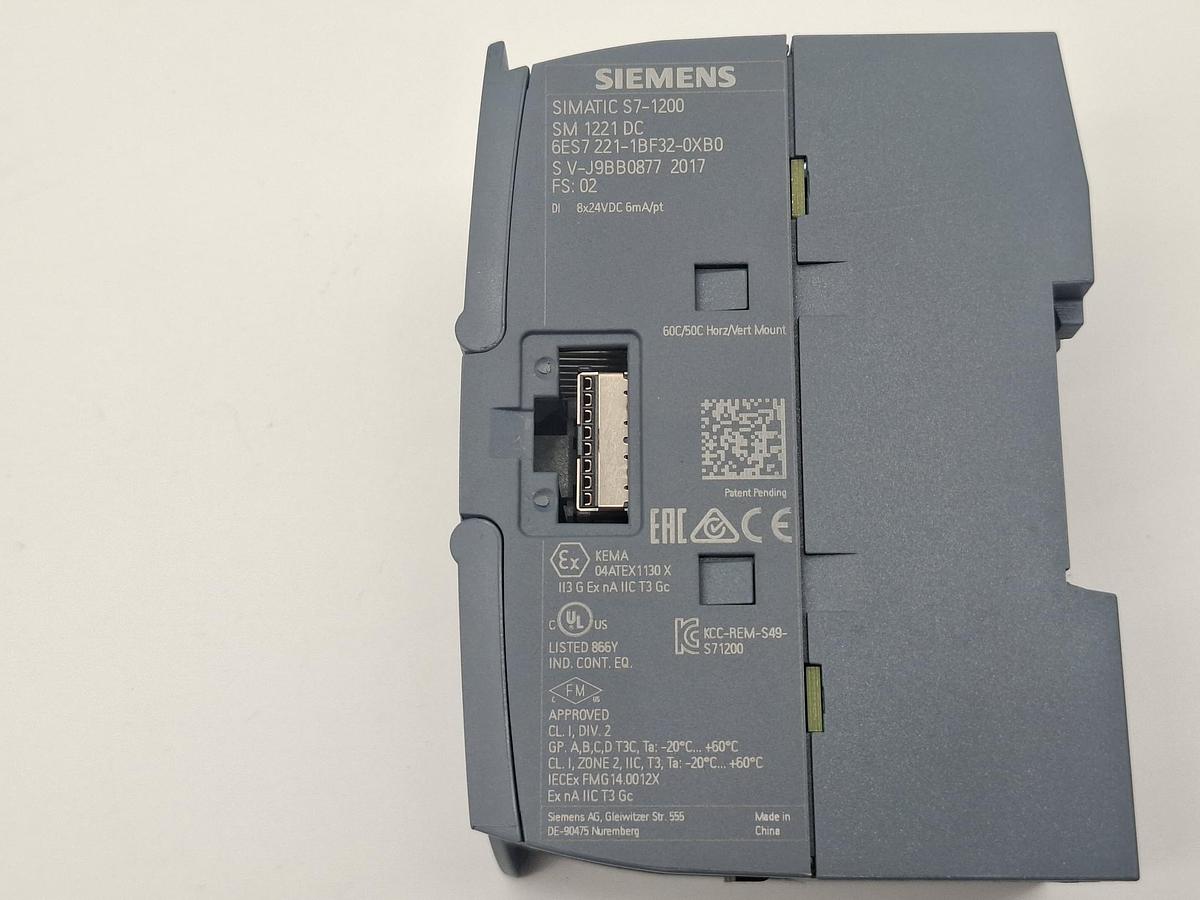 Gebraucht Simatic S7-1200, SM1221, 6ES7 221-1BF32-0XB0, Siemens, gebraucht-Funktionszusicherung