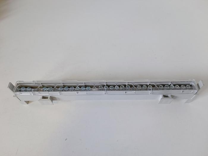 12 Stück PE und N Schienen für Verteiler ca. 250mm, 32 x 16mm², , neu