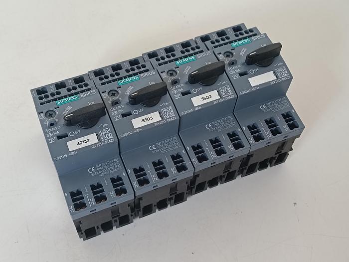 Gebraucht 2 Stück Leistungsschalter mit Motorschutz, 0,55-0,8A, 3RV2011-0HA20, Siemens, neuwertig -40%