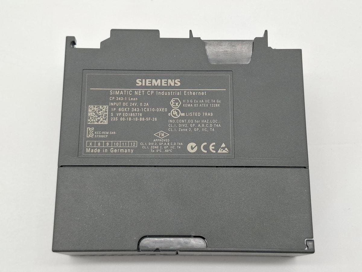 Gebraucht Prozessor CP343-1, 6GK7 343-1CX10-0XE0, Siemens, gebraucht-Funktionszusicherung