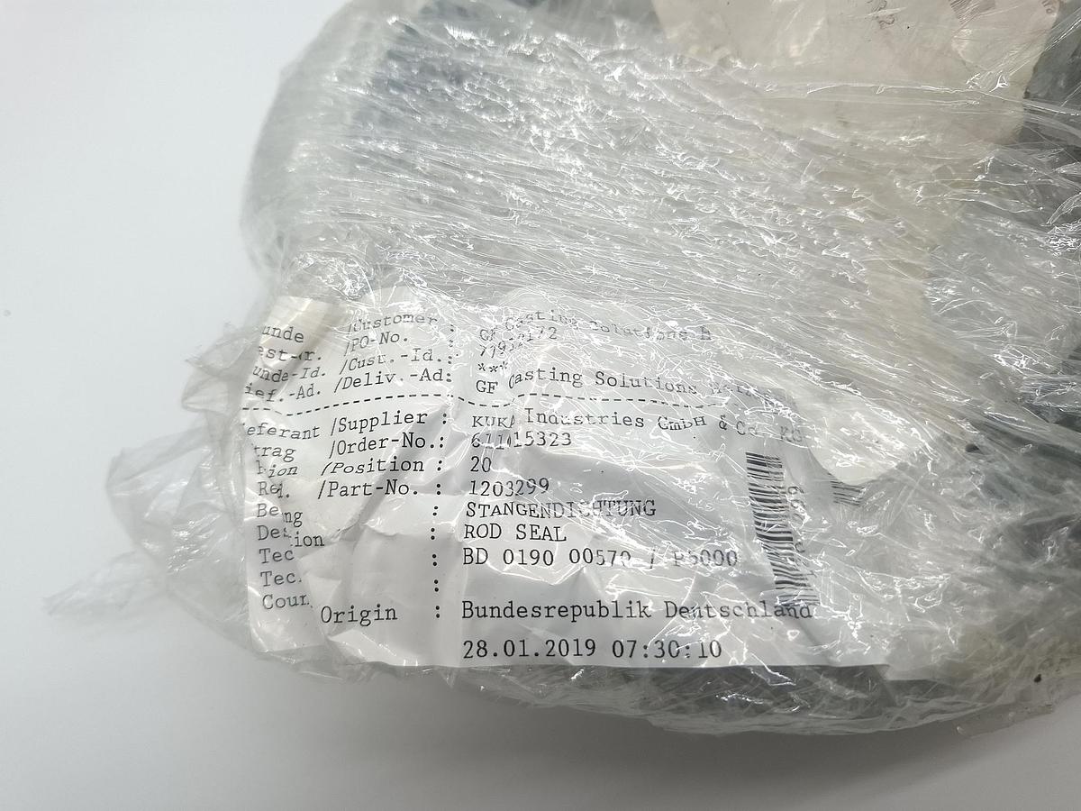 Stangendichtung Ultrathan für d190mm, d190/215x18,2mm, BD 0190 00570, Parker, neu -50%