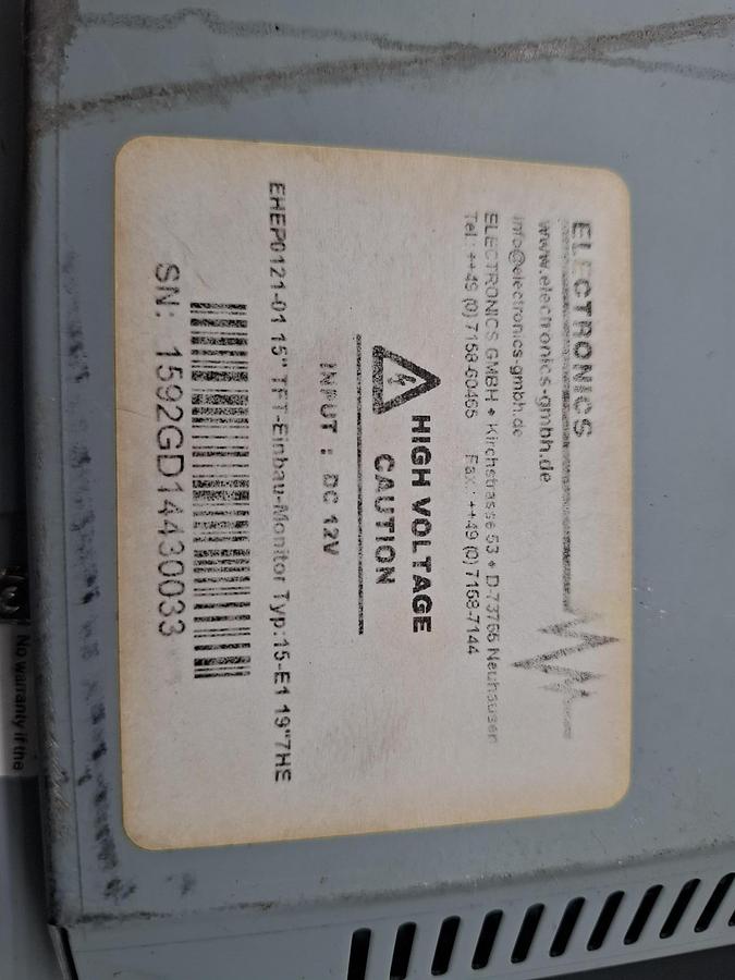 Gebraucht 3 Steuerungen + 4 Industrie Bildschirme, Product control + …, Electronics GmbH, gebraucht