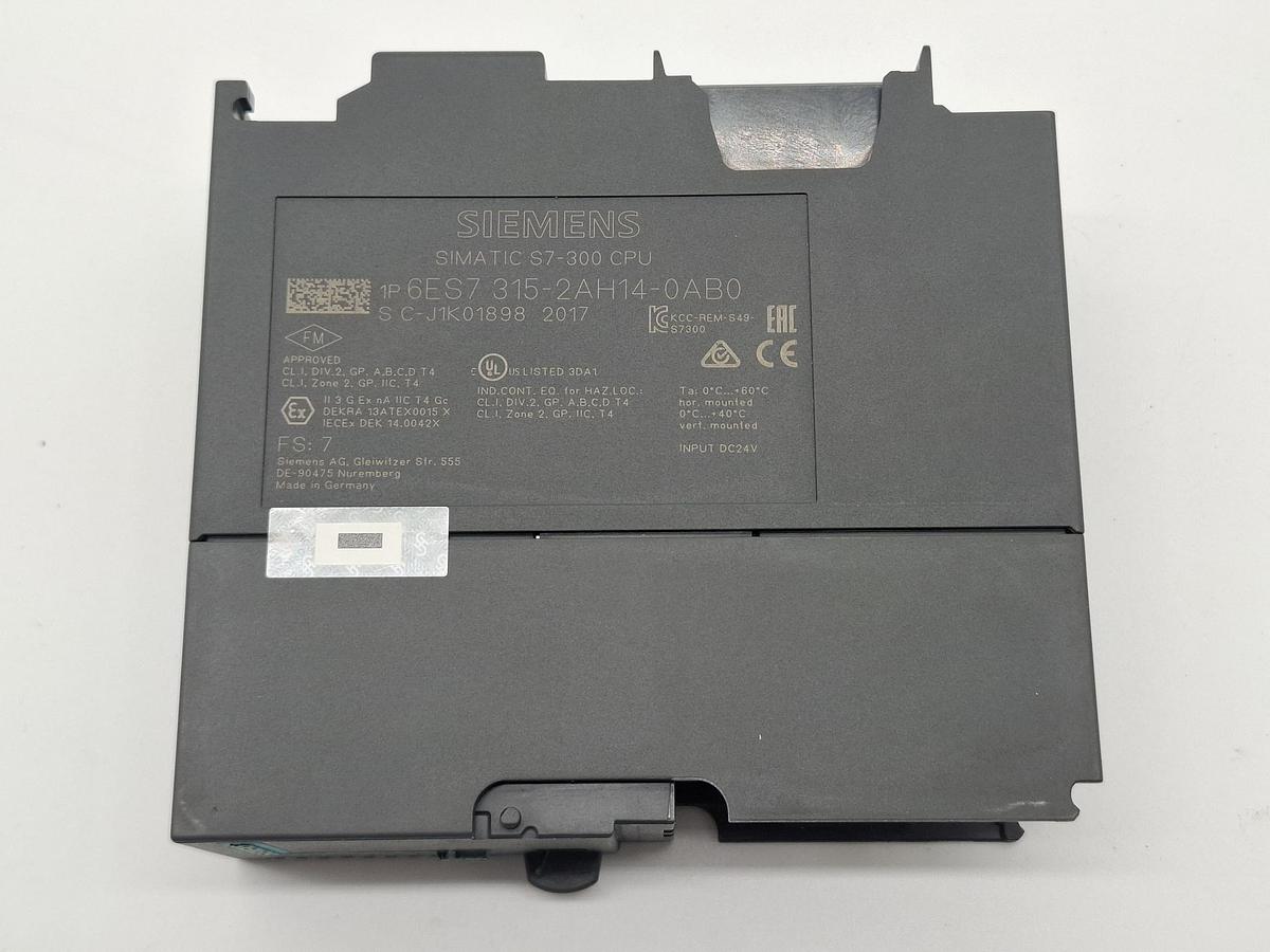 Gebraucht S7 CPU 315-2DP, 6ES7 315-2AH14-0AB0, Siemens, gebraucht-Funktionszusicherung