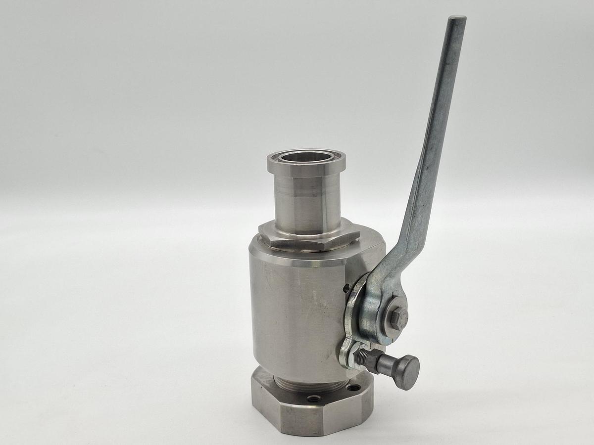 Edelstahl Kugelhahn, RKH DN32 SAE D/S, 3000psi, Pister, neu