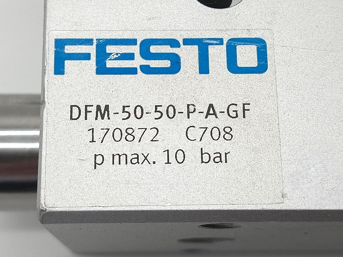 Doppelt geführter Zylinder, Hub 50mm, DFM-50-50-P-A-GF, 170872, Festo, neu