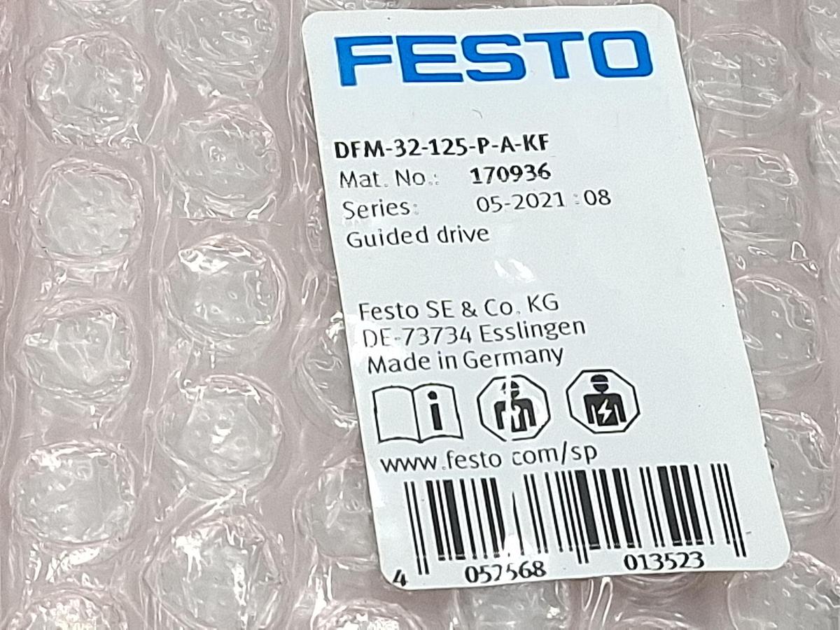 Doppelt geführter Zylinder, DFM-32-125-P-A-KF, 170936, Festo, neu