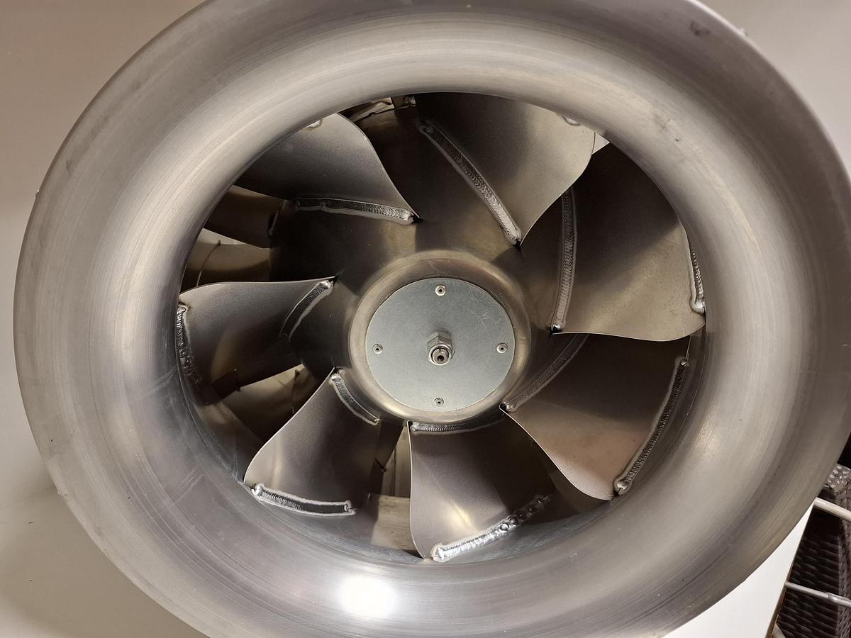 Diagonal Rohr Ventilator, 3x230V, 500mm, 9880m³/h, TDE 500 D4, Red Ring, neuwertig -40%