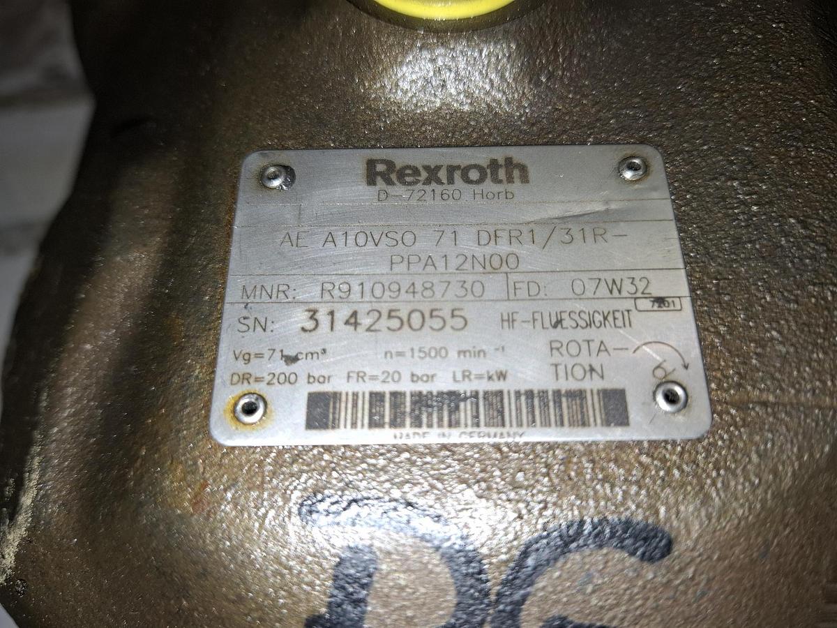 Axialkolbenpumpe, AE A10VS0 71 DFR1/31R-PPA12N00, R910948730, Original! Rexroth, neu