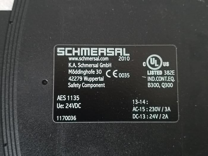 Gebraucht 3 Stück Sicherheitsrelais, AES 1135, Schmersal, gebraucht