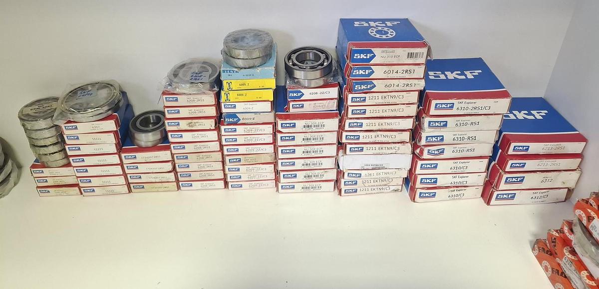 Konvolut 180 Stück Wälzlager, SKF, FAG, INA , neuwertig