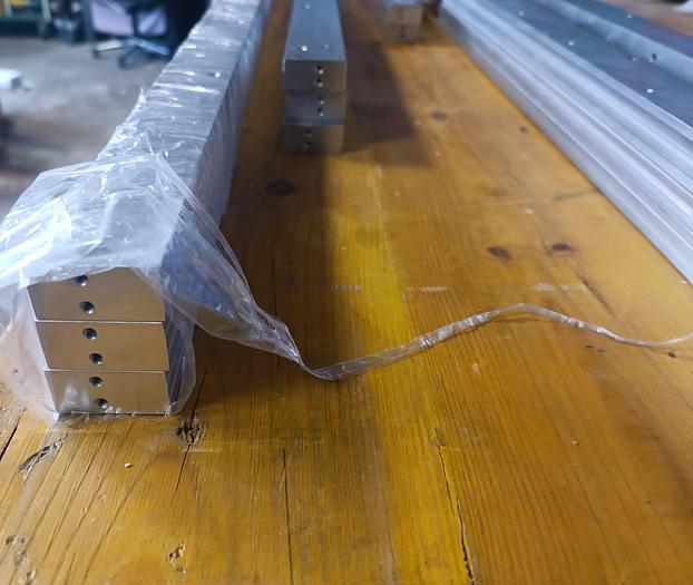 19 Stk. Bearbeitete Aluminium Flachprofile, AlMgSi0,5, 33 kg, 40 x20, , neu