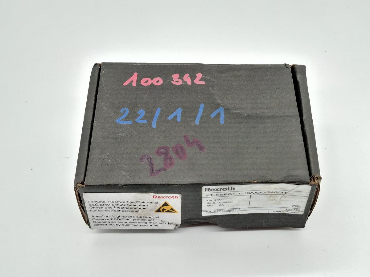 Ventilverstärker, R901238534, VT-SSPA1-1-13/V0/0-24/K24 Rexroth, neu