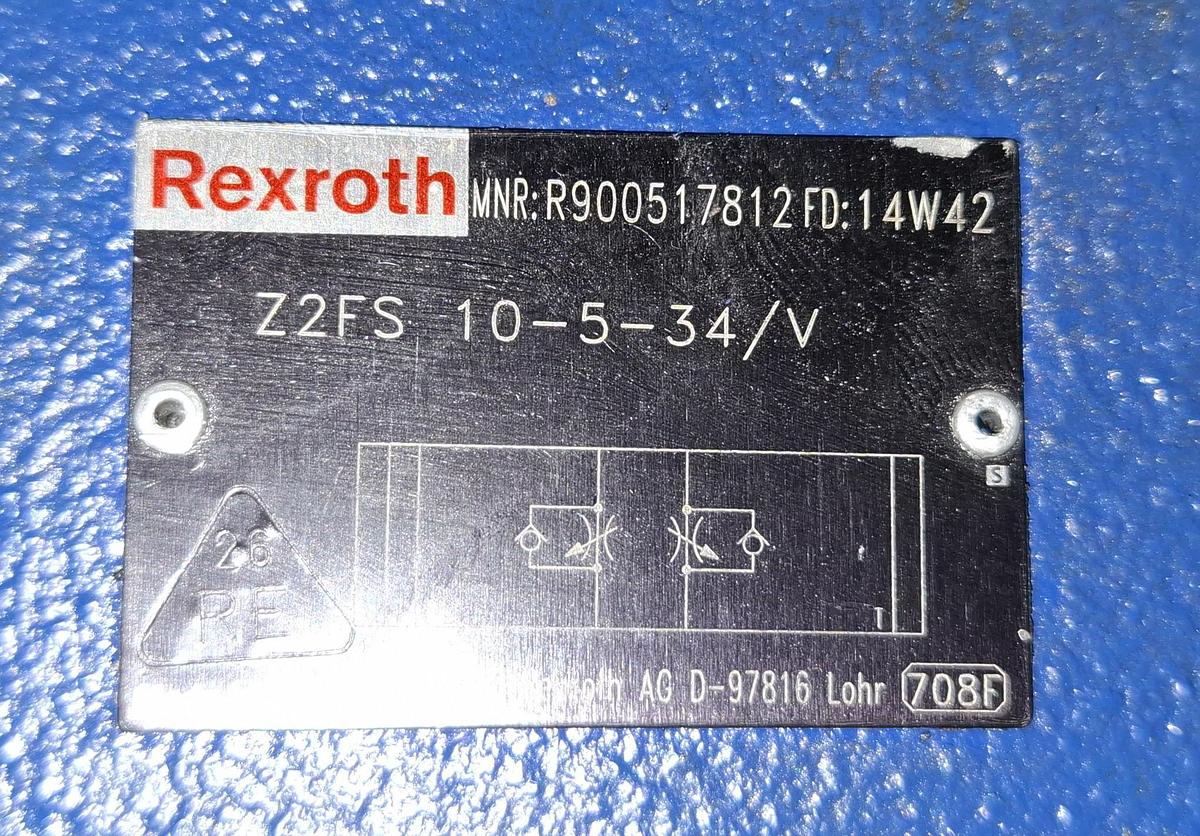 Drosselrückschlagventil, Z2FS 10-5-34/V, R900517812, Rexroth, neuwertig