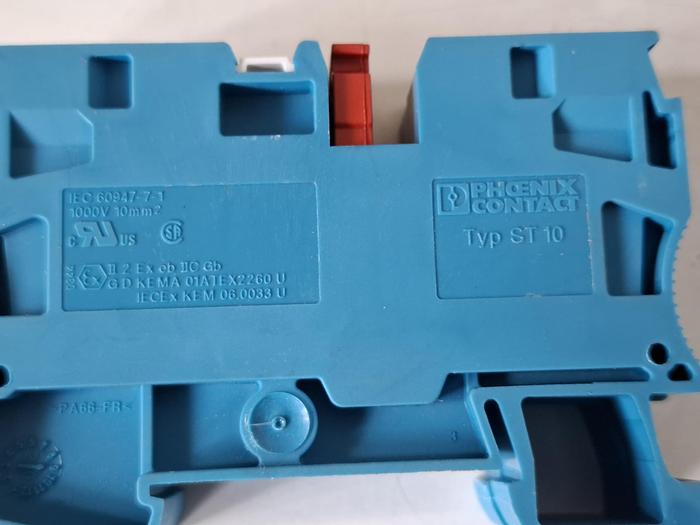 20 Stück Reihenklemme + Zubehör, ST10 blau, Phönix, neuwertig