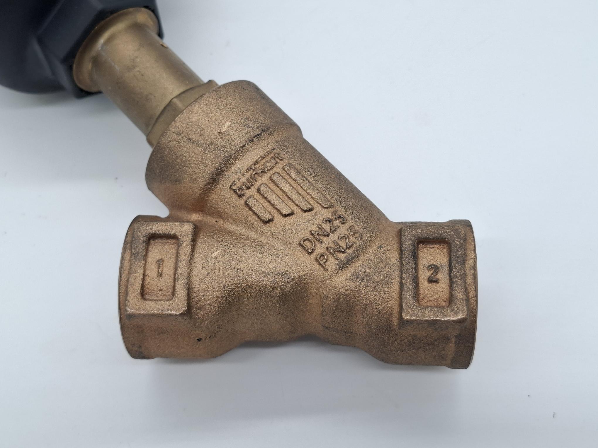 Schrägsitzventil, 2000 B PTFE RG, 16bar, DN25, PN25, G1", 186343, Bürkert, neuwertig