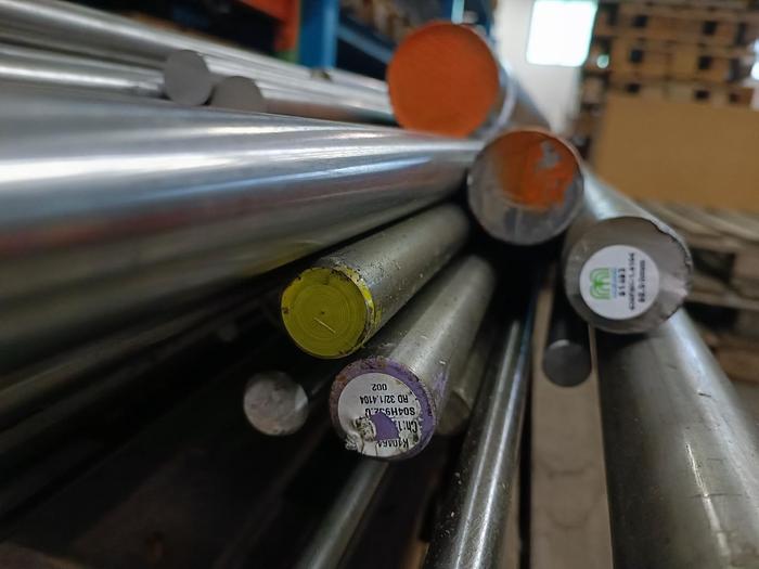 Hoch legierter Edelstahl Rundstahl, 1.4104, X14CrMoS17, neu -80%