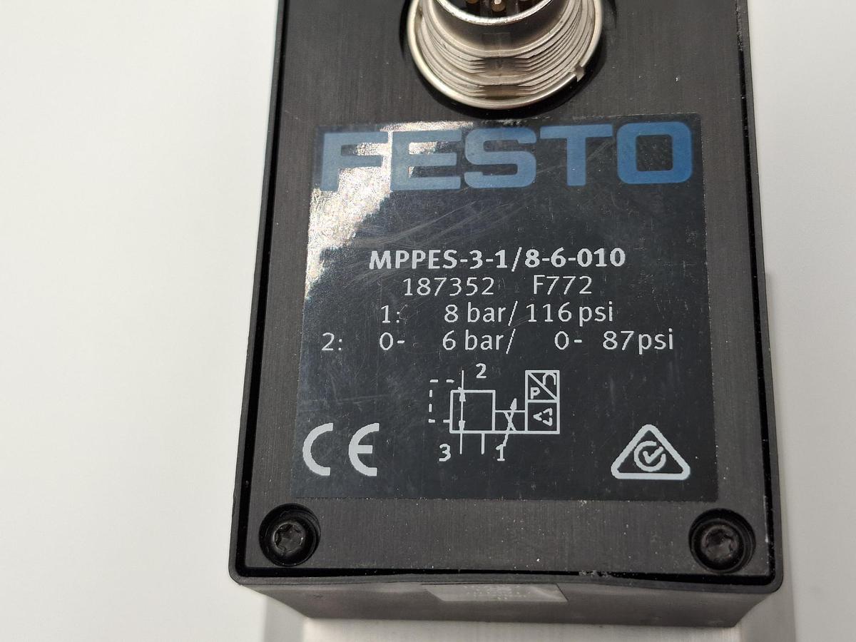 Proportionalventil, 187352, MPPES-3-1/8-6-010, Festo, neuwertig