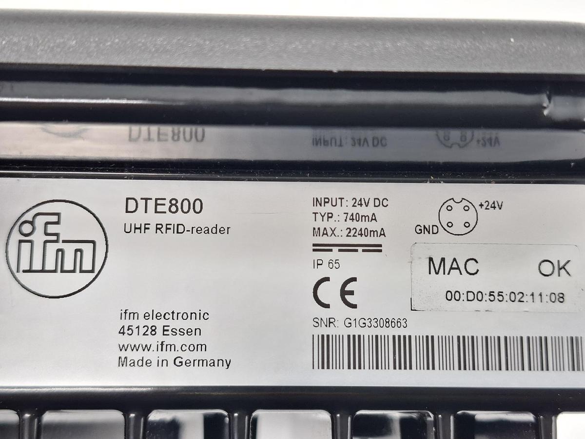 UHF RFID-reader, 24V DC, DTE800, IFM Electronic, neu