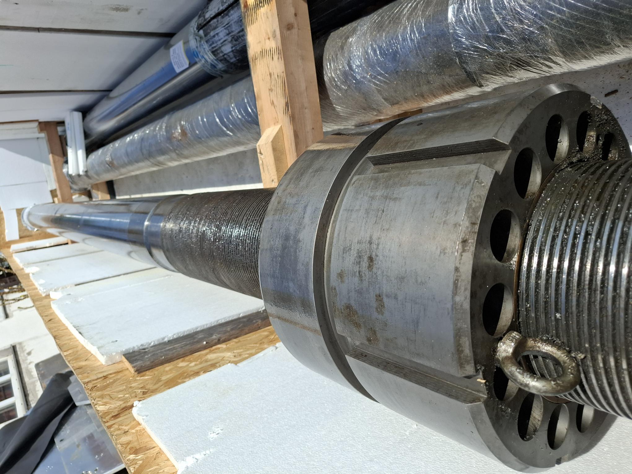 Gebraucht Ersatzsäule für IDRA OL1800 + Verstellmutter, D260mmx6480mm, (13),  Idra, gebraucht