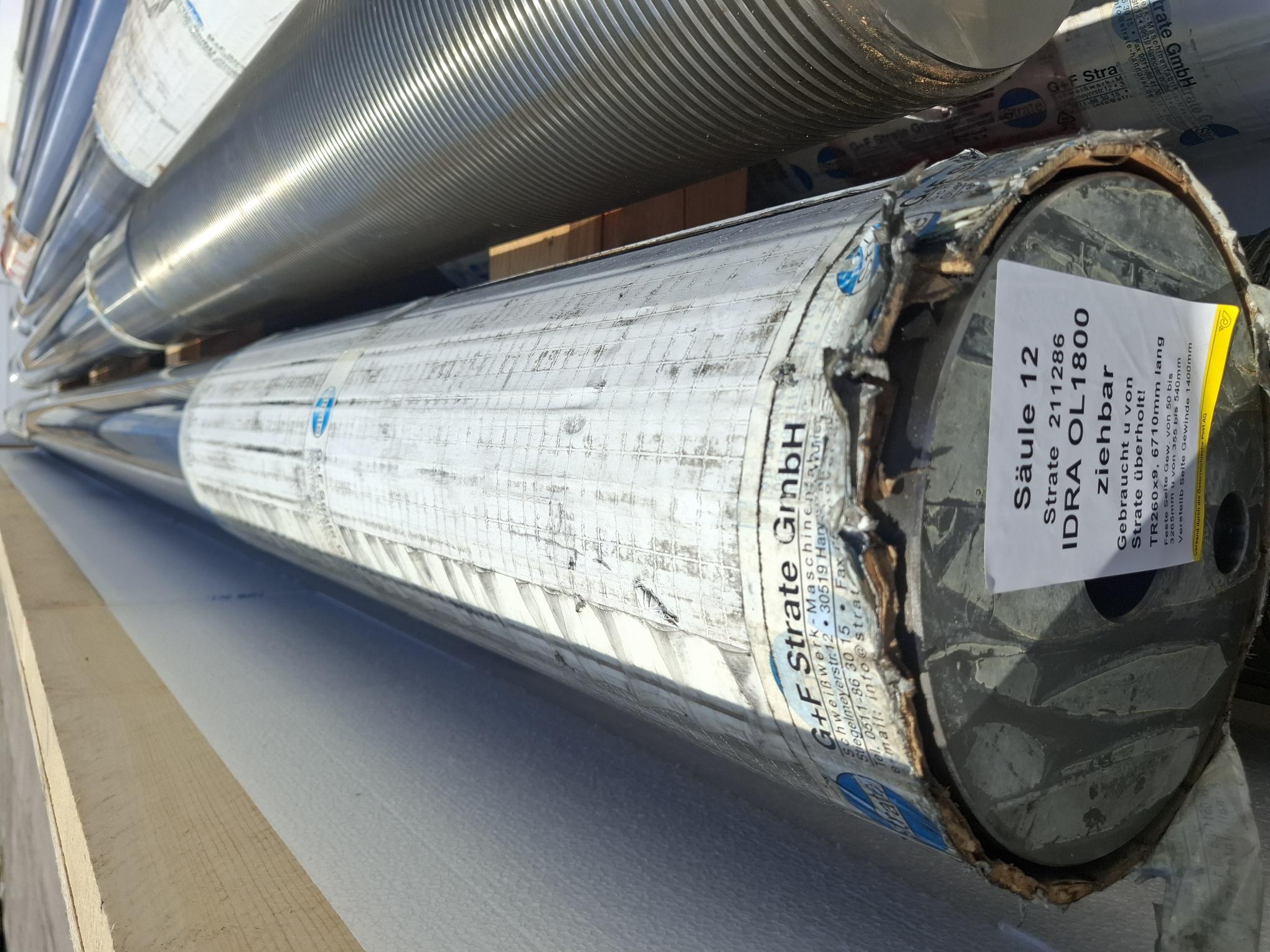 Überholt Ersatzsäule für IDRA OL1800, ziehbar, D260mmx6710mm, (12), 211286. Idra, überholt