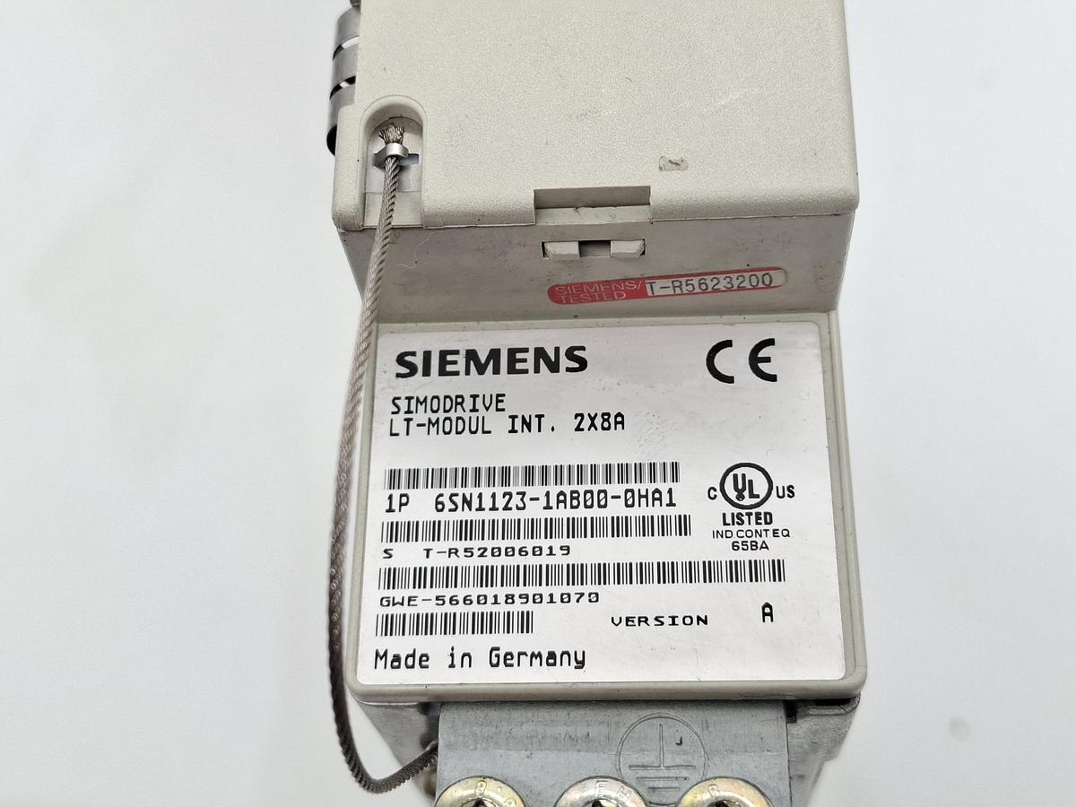 Gebraucht Simodrive Lt-Modul INT.2X8A, 6SN1123-1AB00-0HA1, Siemens, gebraucht