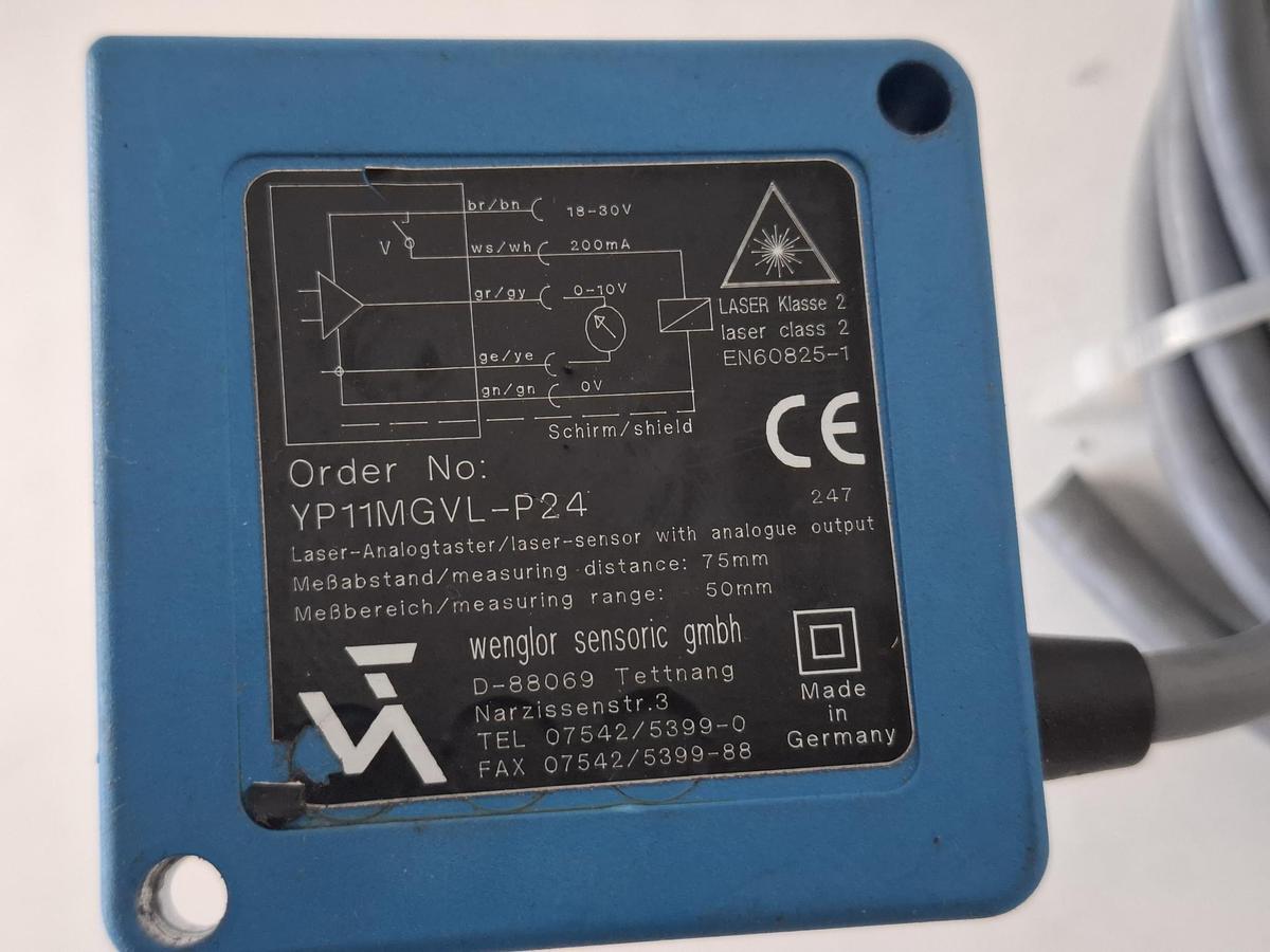 Gebraucht Hochleistungs- Entfernungssensor, YP11MGVL-P24, Wenglor, gebraucht-Top