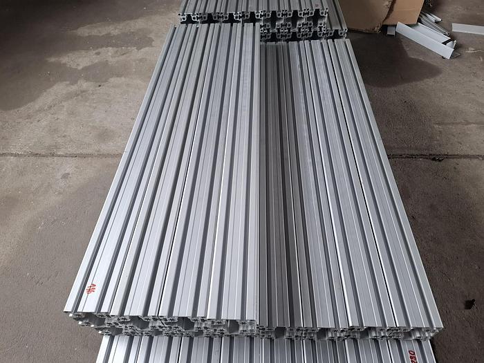 Gebraucht Aluminiumprofil, 50m, nur € 25/m, 90x90 L B Typ Nut 10 leicht, , gebraucht-Top