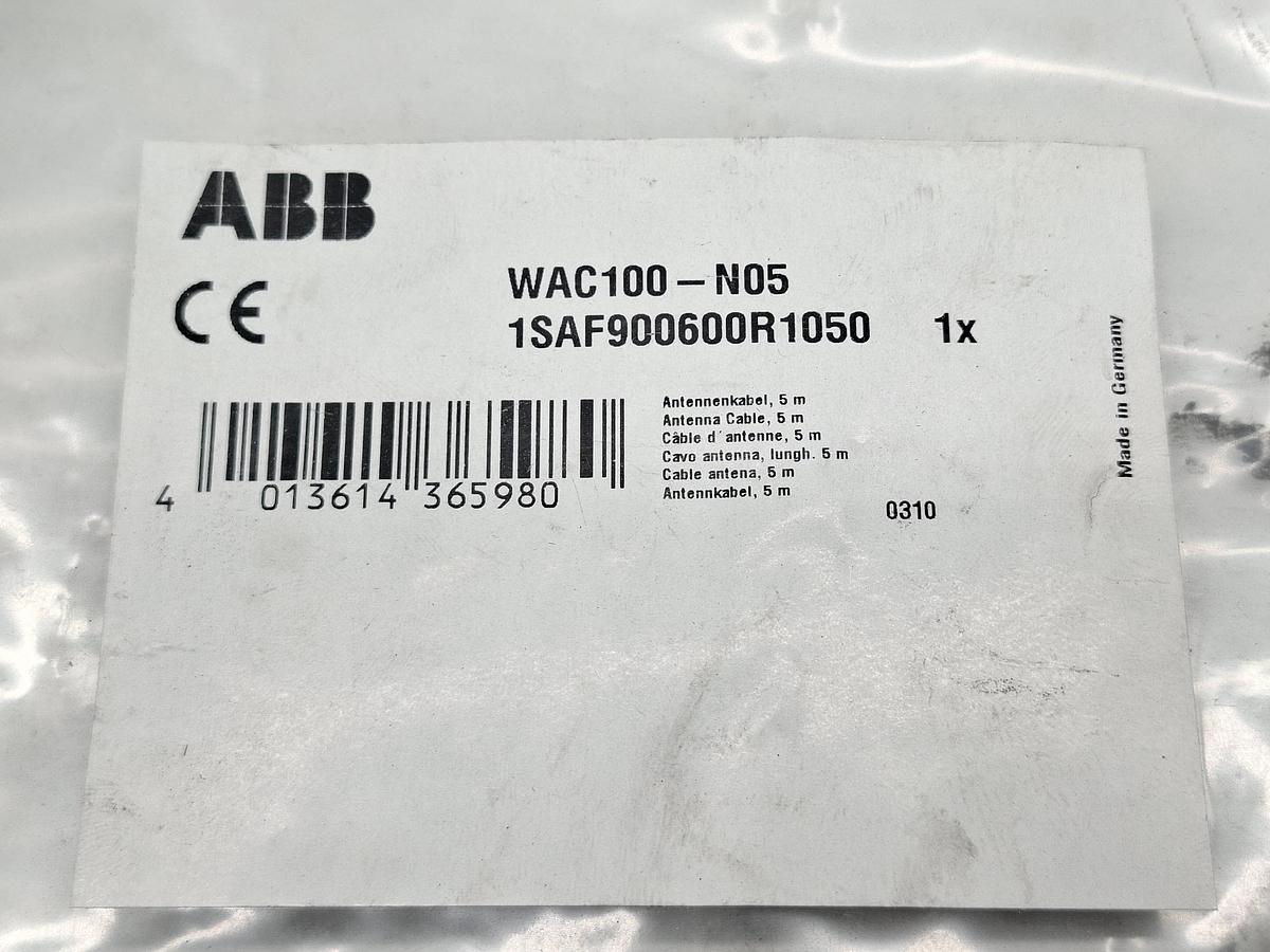 1 Stück Antennenkabel, WAC100-N05, 1SAF900600R1050, ABB, neu