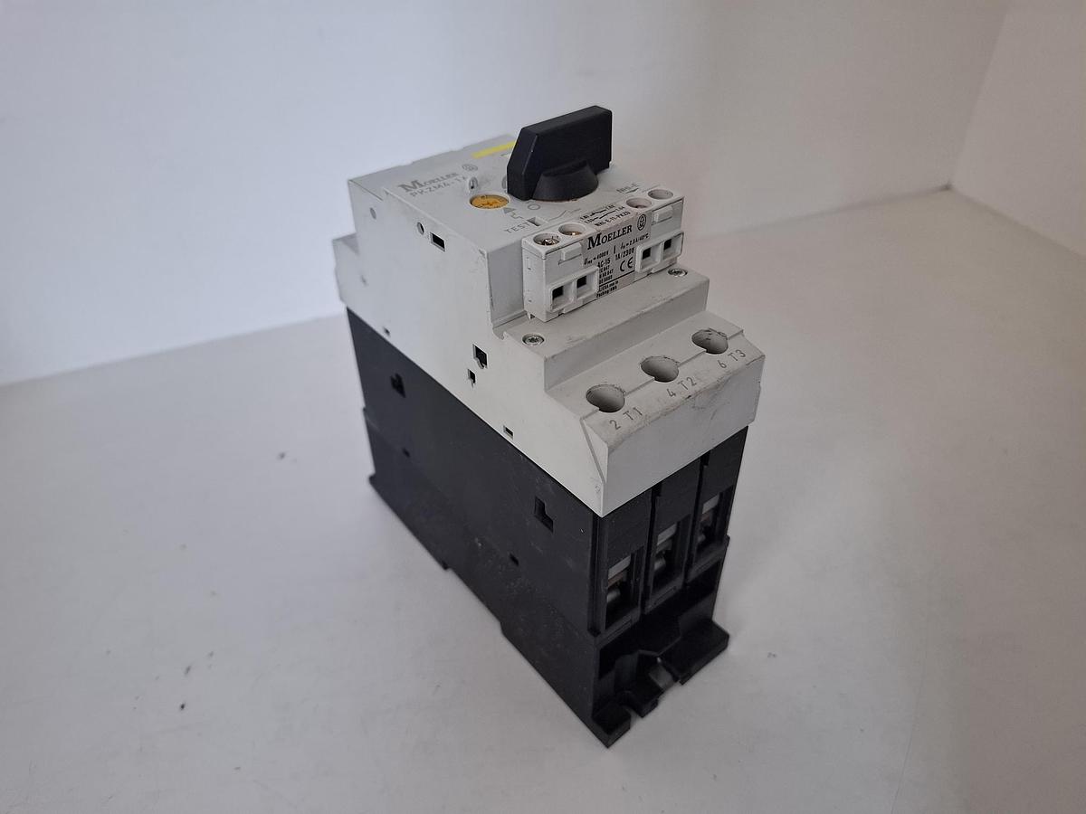 Gebraucht 2 Stück Motorschutzschalter, PKMZ4-16 NHI-E, Möller / Eaton, gebraucht