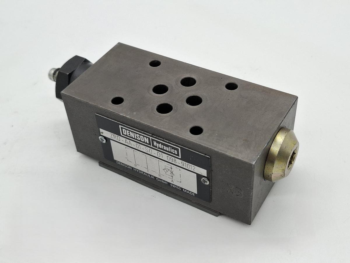 Hydraulik Zwischenblockventil, ZRD AA 01 S0 D1 098-91012, Denison, neuwertig