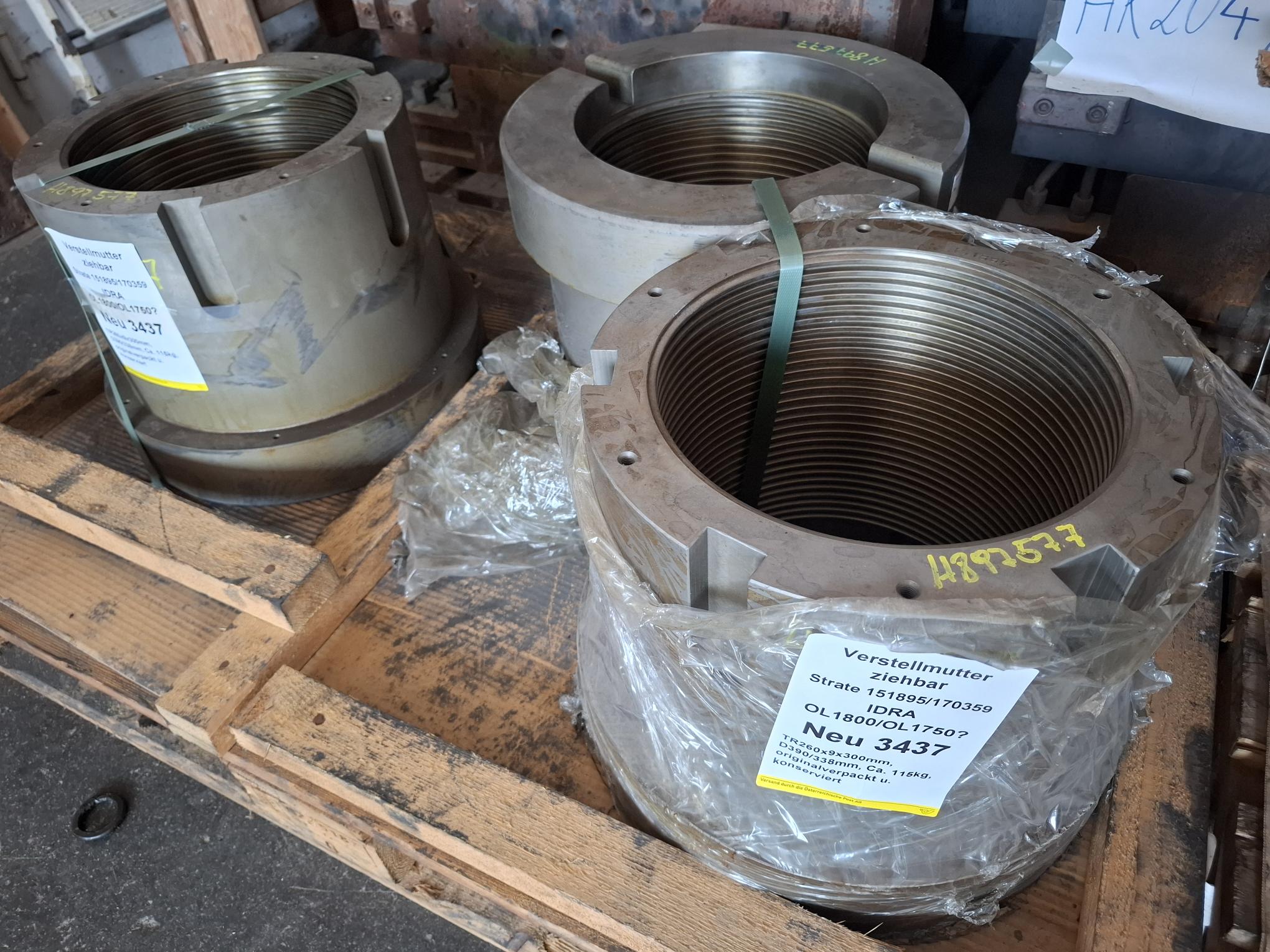 Verstellmutter für Druckgussmaschine IDRA OL1800, ziehbar, TR260x9, 170359, Idra, neu