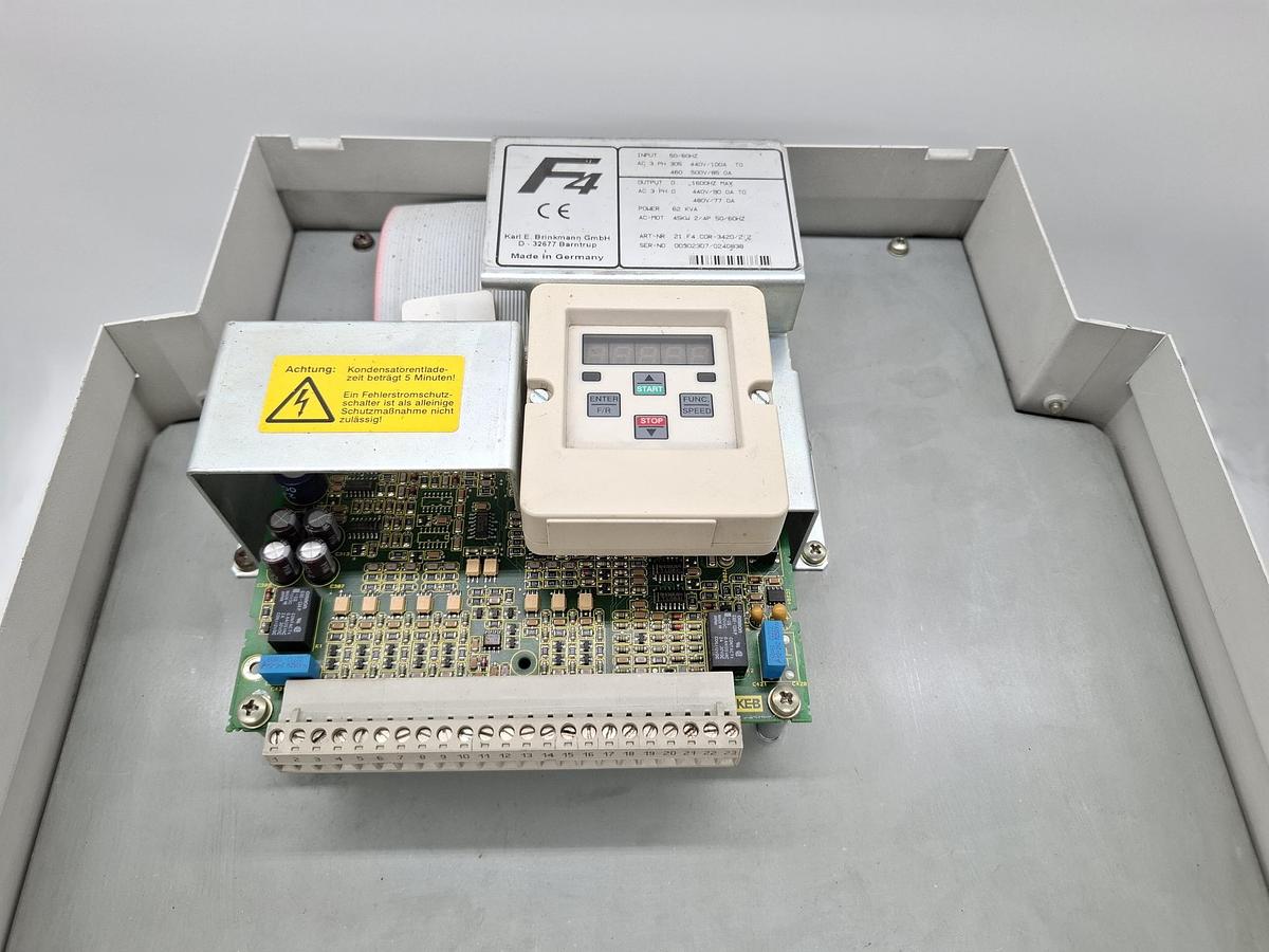 Gebraucht Frequenzumformer F4, 45KW, 21.F4.COR-3420/2 2, KEB, gebraucht