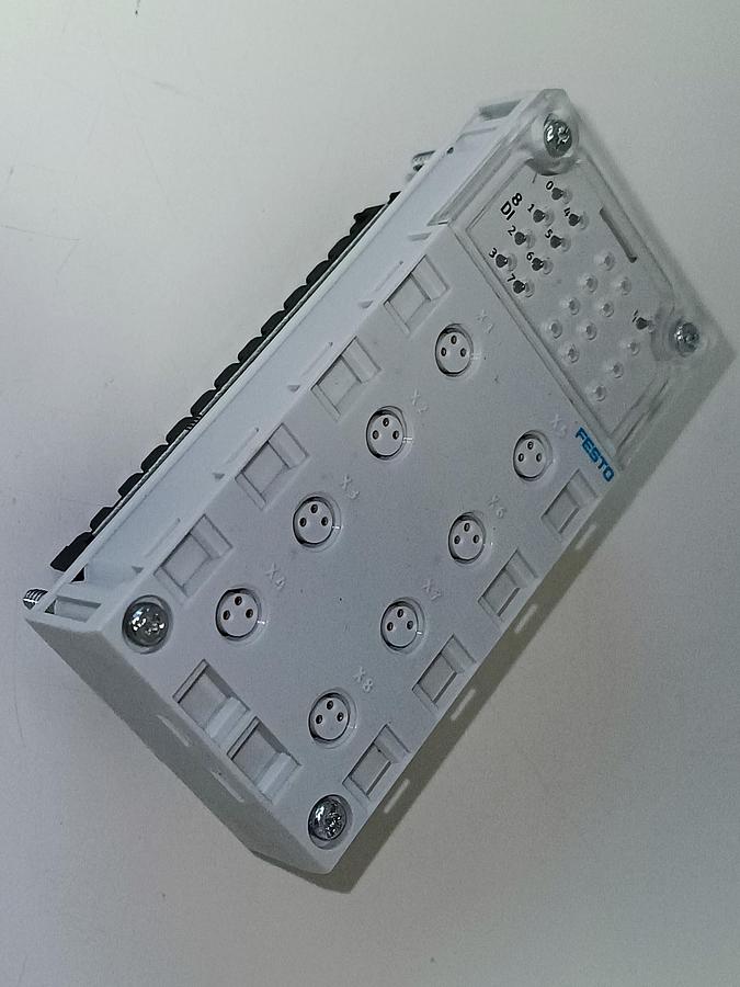 Eingangsmodul + Anschlussblock,  195750 + 195706, Original Festo, neu