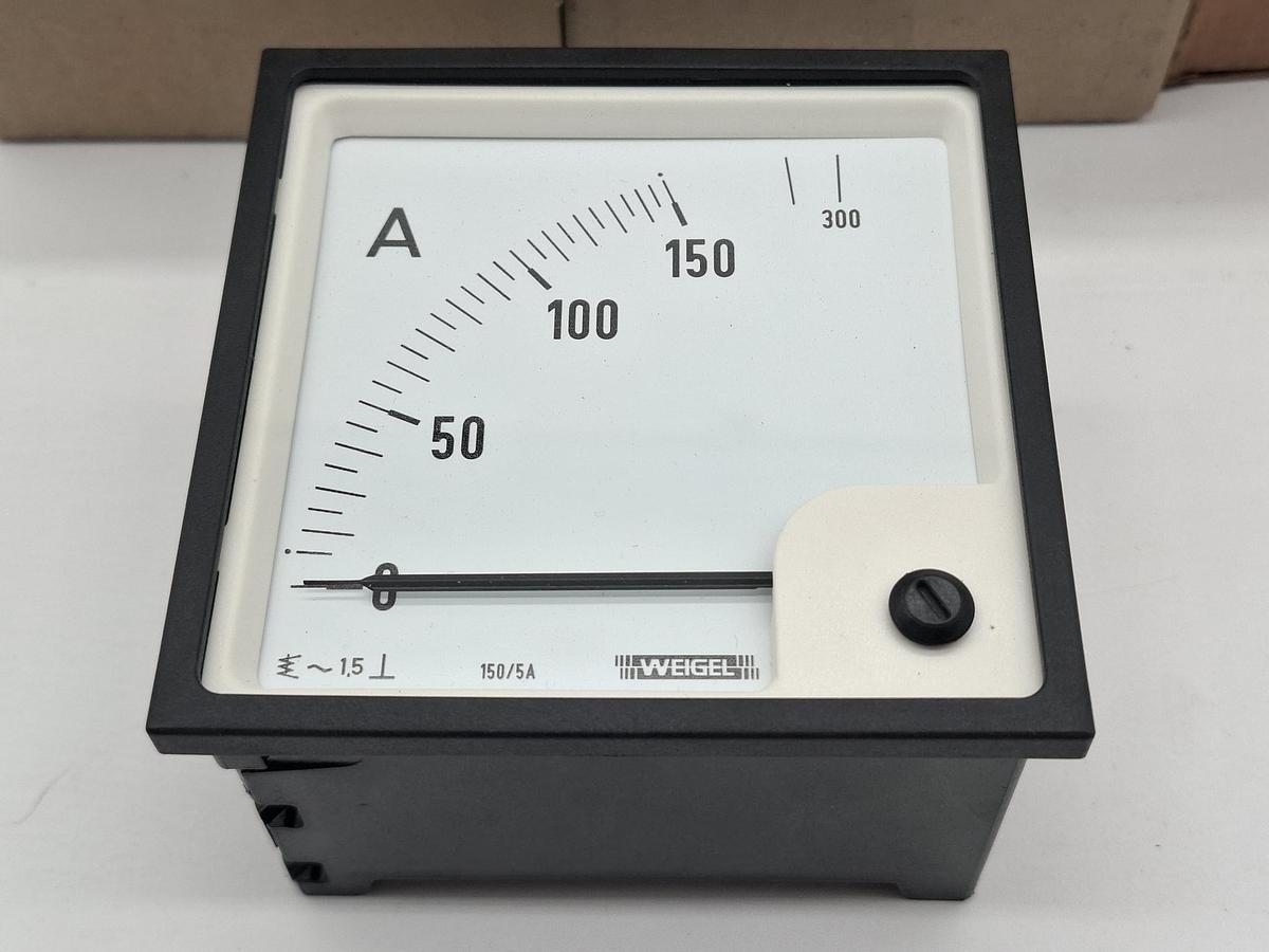 9 Stück Dreheiseninstrument AC, 150/5A, € 11/Stück, 684.130.2000, EQ96K, Weigel, neu