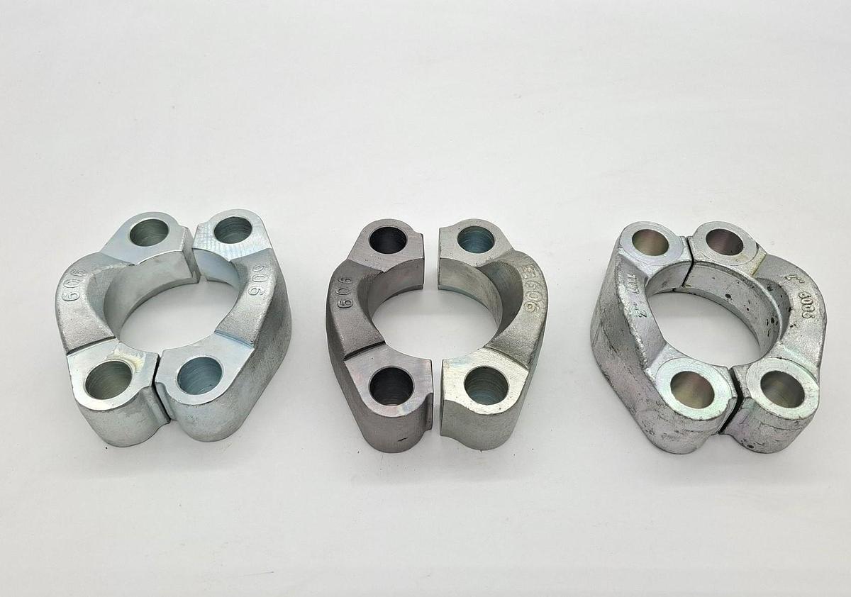 3 Flanschhälftenpaare (6 Teile), SAE 2", 6000PSI, St verz., , neu