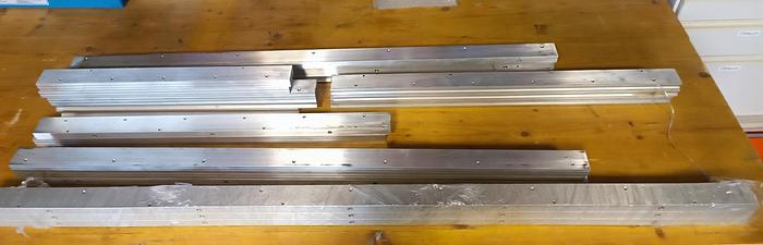 19 Stk. Bearbeitete Aluminium Flachprofile, AlMgSi0,5, 33 kg, 40 x20, , neu