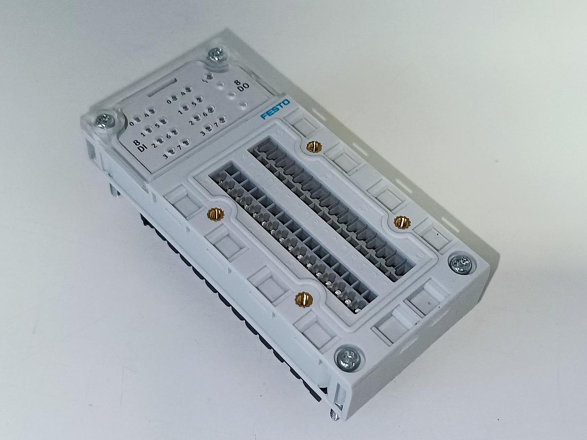 Ein und Ausgangsmodul + Anschlussblock, 526257 + 195708, Original Festo, neu