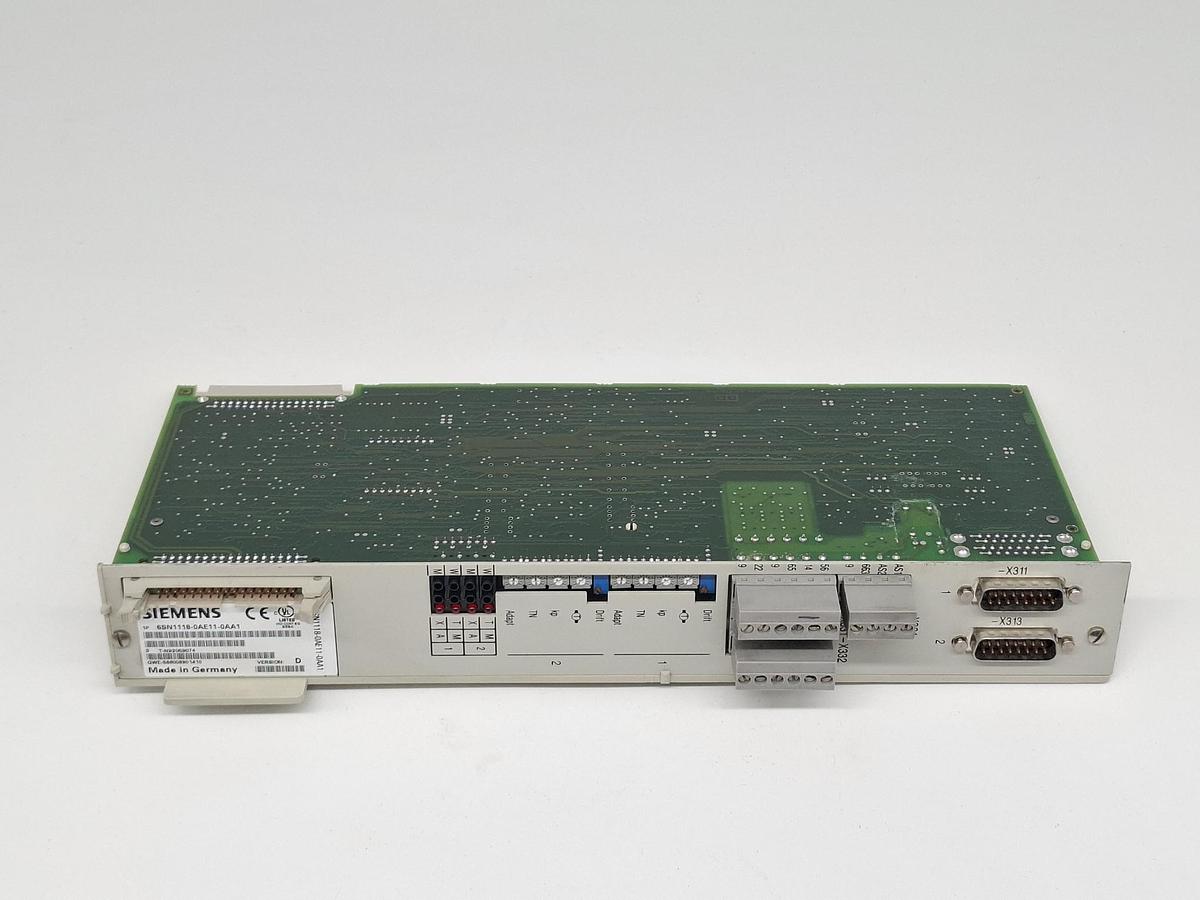 Gebraucht Regelungseinschub Simodrive 611, 6SN1 118-0AE11-0AA1, Siemens, gebraucht-Top