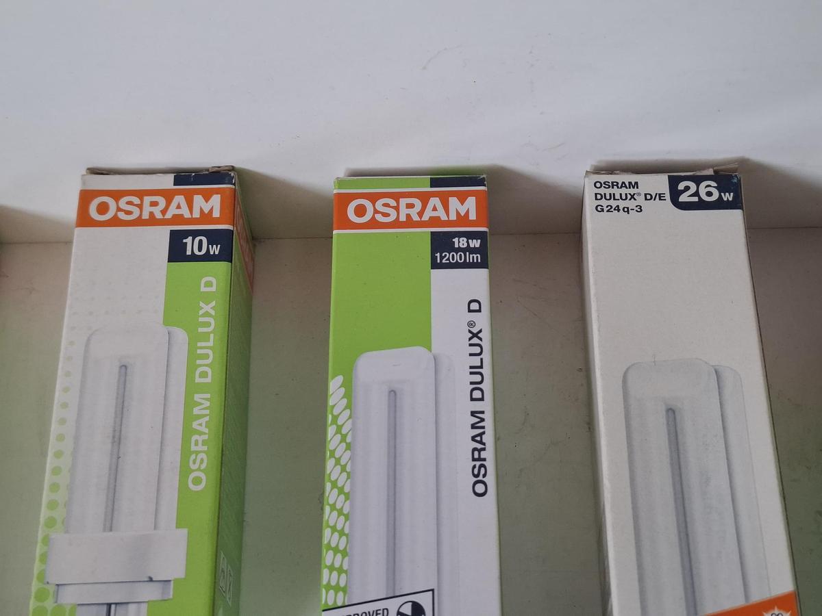 19 Stück Kompaktleuchtstofflampen, Konvolut, Osram, neu