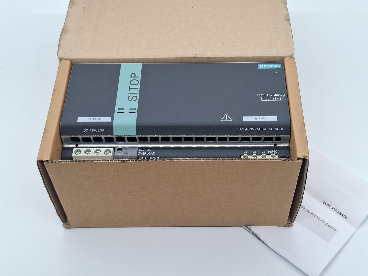 Stromversorgung, SITOP power 20 48V DC, 6EP1 457-3BA00, Siemens, neu