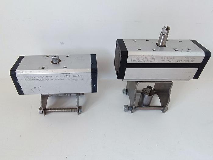 Gebraucht 2 Stück Pneumatikantriebe für Absperrventile, DA30, Omol, gebraucht