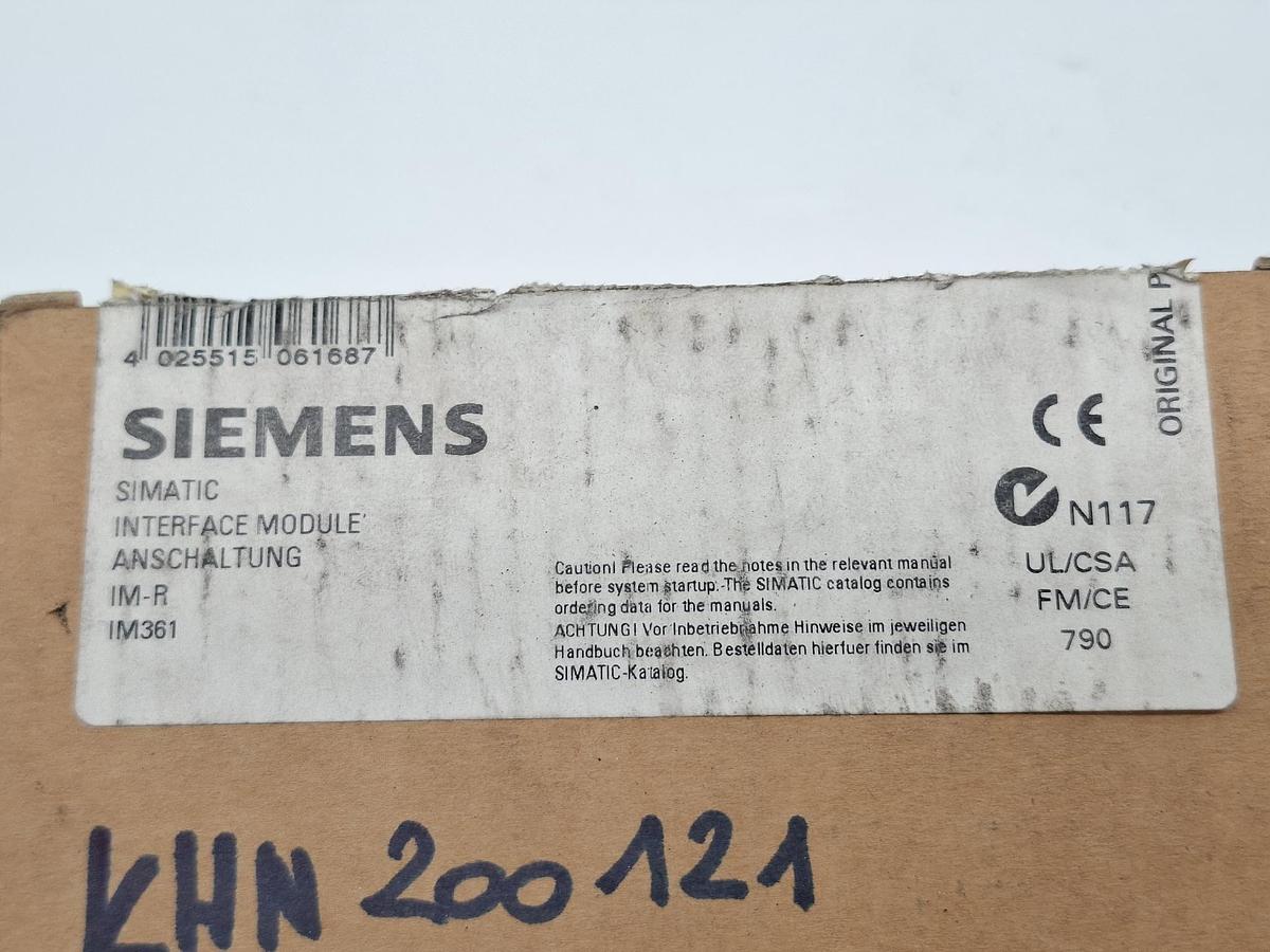Interface Modul, 6ES7 361-3CA01-0AA0, Siemens, neu