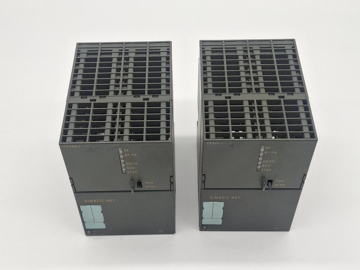 Gebraucht Prozessor CP343-1, 6GK7 343-1EX21-0XE0, Siemens, gebraucht-Funktionszusicherung