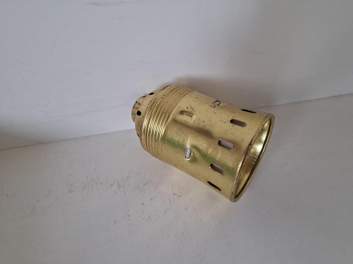 3 Stück Lampenfassungen aus Messing, E40, Vossloh, neuwertig
