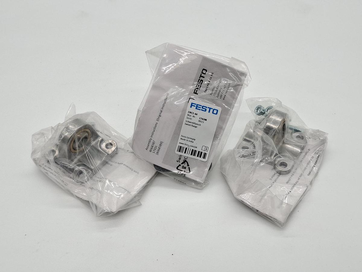 3 Stück Schwenkflansch, 174398, SNCS-40, Festo, neu