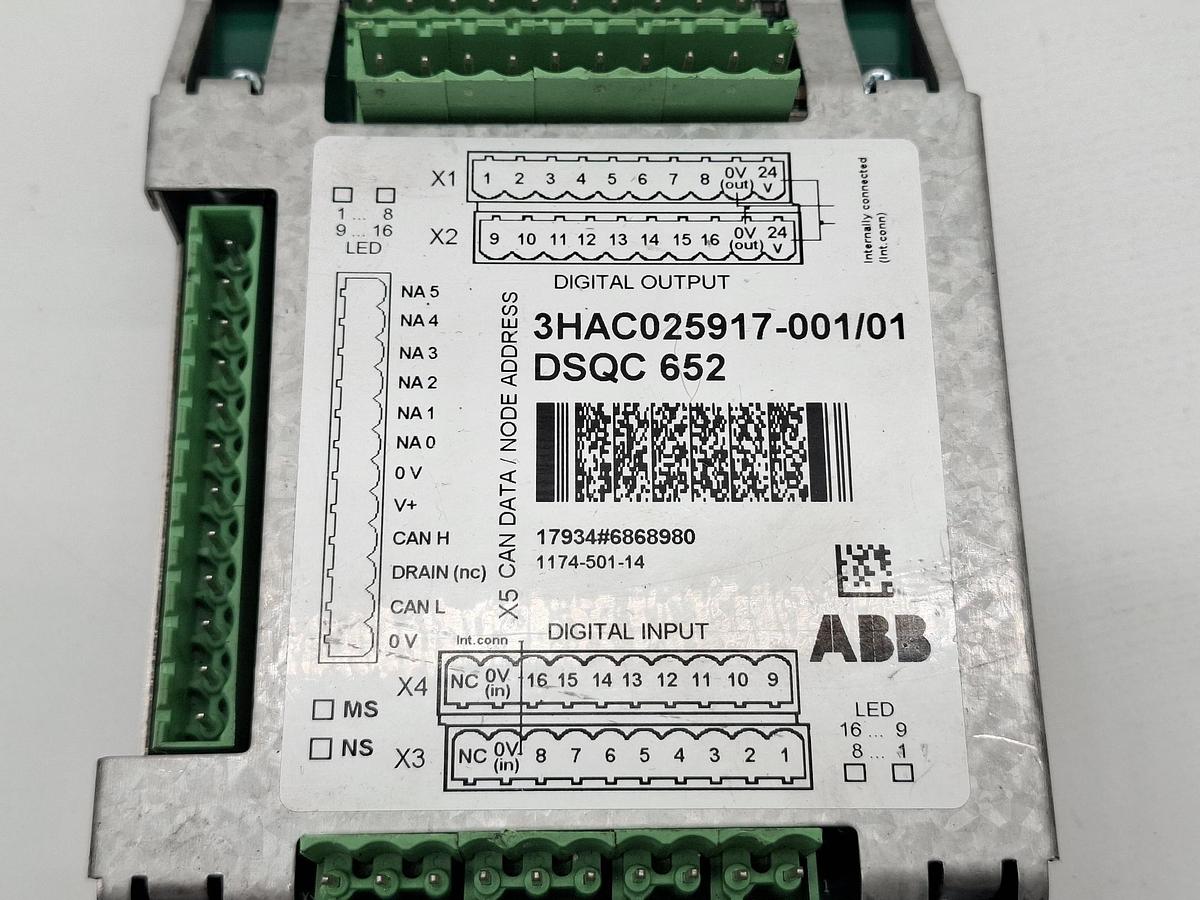 Gebraucht Steuerung I/O Modul, DSQC 652, 3HAC025917-001/00, ABB, gebraucht-Funktionszusicherung