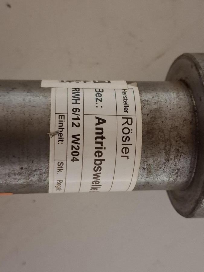 Antriebswelle Becherwerk, RWH 6/12, 99593010, Rösler, neuwertig
