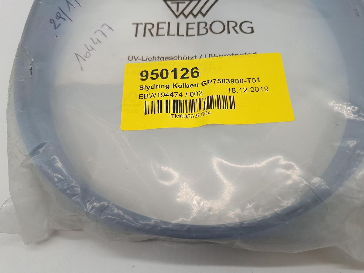 2 Stück Kolbenführungsring 390/385x25, GP7503900-T51, Trelleborg, neu